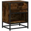 vidaXL Table de chevet chêne fumé 40x31x50 cm bois d'ingénierie