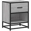 vidaXL Table de chevet sonoma gris 40x31x50 cm bois d'ingénierie