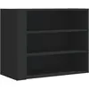 vidaXL Armoire murale noir 75x35x60 cm bois d'ingénierie