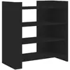 vidaXL Buffet noir 73,5x35x75 cm bois d'ingénierie