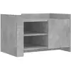 vidaXL Table basse gris béton 80x50x50 cm bois d'ingénierie