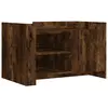 vidaXL Table basse chêne fumé 80x50x50 cm bois d'ingénierie