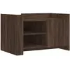 vidaXL Table basse chêne marron 80x50x50 cm bois d'ingénierie