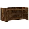 vidaXL Table basse chêne fumé 100x50x50 cm bois d'ingénierie