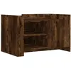vidaXL Table basse chêne fumé 100x50x50 cm bois d'ingénierie