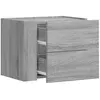 vidaXL Table de chevet murale sonoma gris 45x30x35 cm