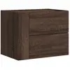 vidaXL Table de chevet murale chêne marron 45x30x35 cm