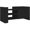 vidaXL Meuble TV Noir 100x35x40 cm Bois d'ingénierie