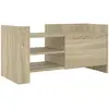 vidaXL Meuble TV Chêne sonoma 100x35x40 cm Bois d'ingénierie