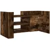 vidaXL Meuble TV chêne fumé 80x35x40 cm bois d'ingénierie
