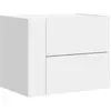 vidaXL Table de chevet murale blanc 45x30x35 cm