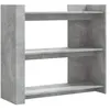 vidaXL Table console gris béton 100x35x90 cm bois d'ingénierie