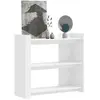 vidaXL Table console blanc 100x35x90 cm bois d’ingénierie