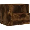 vidaXL Tables de chevet murales 2 pcs chêne fumé 45x30x35 cm