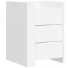 vidaXL Table de chevet blanc 45x50x65 cm bois d'ingénierie