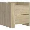 vidaXL Table de chevet chêne sonoma 45x50x50 cm bois d’ingénierie