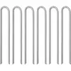 vidaXL Piquets de tente 6 pcs forme de U 41,5 cm Ø12mm acier galvanisé