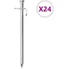 vidaXL Piquets de tente 24 pcs 19,5 cm 8 mm acier galvanisé