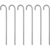 vidaXL Piquets de tente 6 pcs 41,5 cm Ø12 mm acier galvanisé