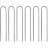 vidaXL Piquets de tente 6 pcs en forme de U 30 cm Ø7mm acier galvanisé