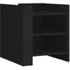 vidaXL Table de chevet noir 45x50x50 cm bois d’ingénierie