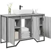 vidaXL Armoire lavabo de salle de bain sonoma gris 91x35x60 cm