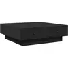 vidaXL Table basse Noir 90x90x28 cm Aggloméré