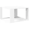 vidaXL Table basse blanc 51,5x51,5x30 cm bois d'ingénierie