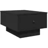 vidaXL Table basse noir 60x45x31 cm bois d'ingénierie
