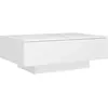 vidaXL Table basse Blanc 90x90x28 cm Aggloméré