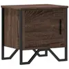 vidaXL Tables de chevet 2pcs chêne marron 40x30x40cm bois d'ingénierie