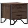 vidaXL Table de chevet chêne marron 40x41x40 cm bois d’ingénierie