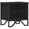 vidaXL Table de chevet Noir 40 x 30 x 40 cm Aggloméré