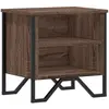 vidaXL Tables de chevet 2pcs chêne marron 40x30x40cm bois d'ingénierie