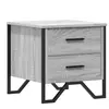 vidaXL Table de chevet sonoma gris 40x41x40 cm bois d'ingénierie