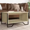vidaXL Table basse chêne sonoma 75x51x40 cm bois d'ingénierie