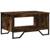 vidaXL Table basse chêne fumé 75x51x40 cm bois d'ingénierie