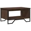 vidaXL Table basse chêne marron 75x51x40 cm bois d'ingénierie