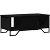 vidaXL Table basse noir 100x51x40 cm bois d'ingénierie