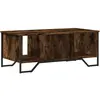 vidaXL Table basse chêne fumé 100x51x40 cm bois d'ingénierie