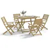 vidaXL Ensemble à manger de jardin 5 pcs Bois d'acacia solide