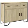 vidaXL Buffet chêne sonoma 97x32,5x74,5 cm bois d'ingénierie