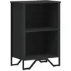 vidaXL Bibliothèque noir 50x31x106 cm bois d'ingénierie