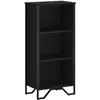 vidaXL Bibliothèque noir 50x31x137,5 cm bois d'ingénierie