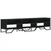vidaXL Meuble TV noir 180x34x41 cm bois d'ingénierie