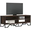 vidaXL Meuble TV chêne marron 122x34x41 cm bois d'ingénierie