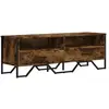 vidaXL Meuble TV chêne fumé 122x34x41 cm bois d'ingénierie