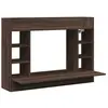 vidaXL Bureau mural chêne marron 105x48x75 cm bois d'ingénierie
