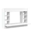 vidaXL Bureau mural blanc 105x48x75 cm bois d'ingénierie