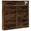 vidaXL Armoire à vitrine chêne fumé 60x8,5x58 cm bois d'ingénierie